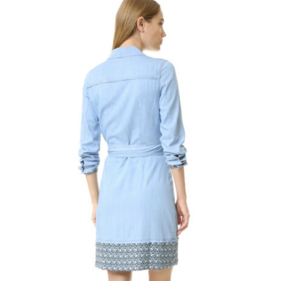 Diane Von Furstenberg Savion Denim Dress - Picture 2 of 3